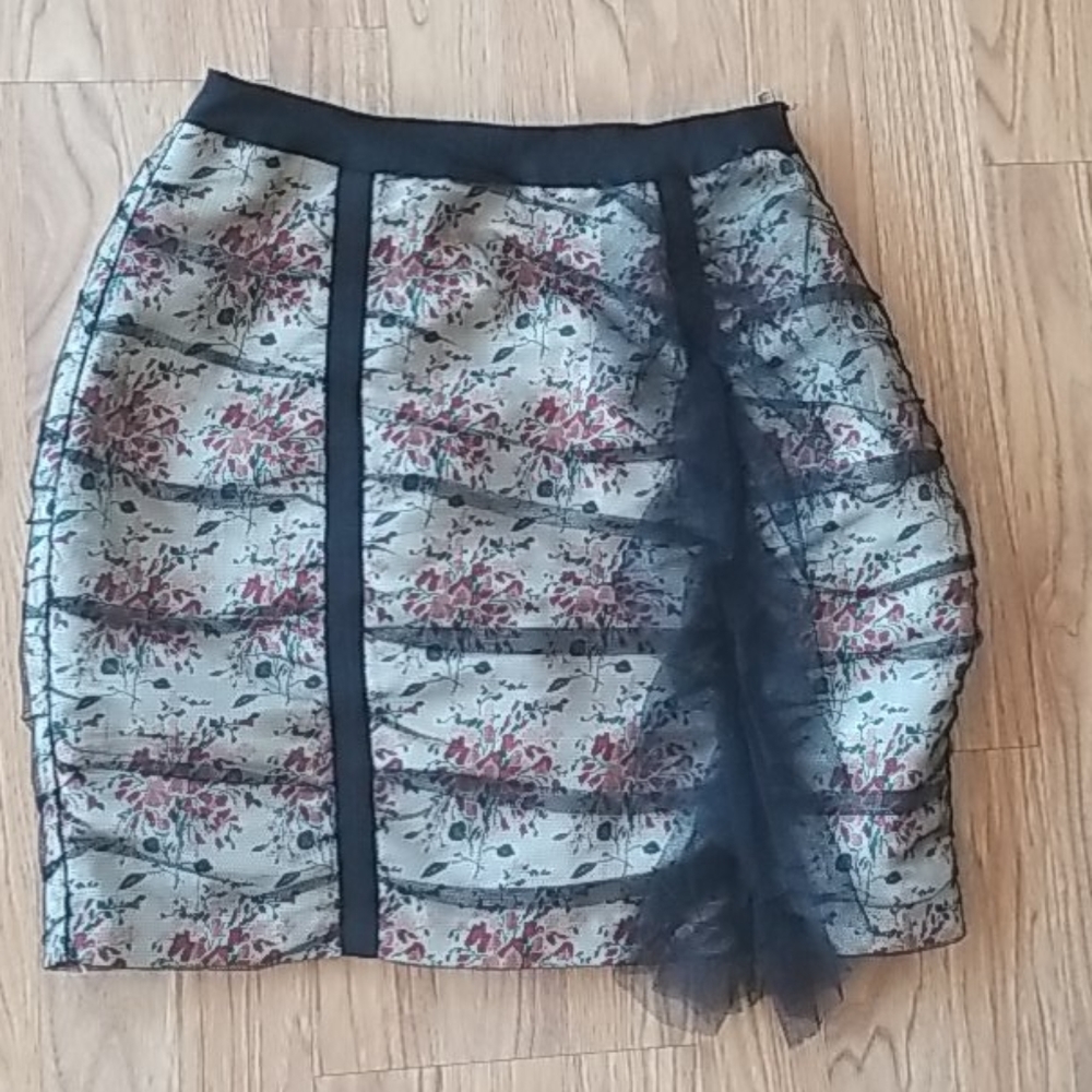 Tulle Overlay Skirt
